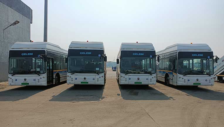 Celebi India  deploys Eco Life e- AC tarmac coaches at Delhi International Airport