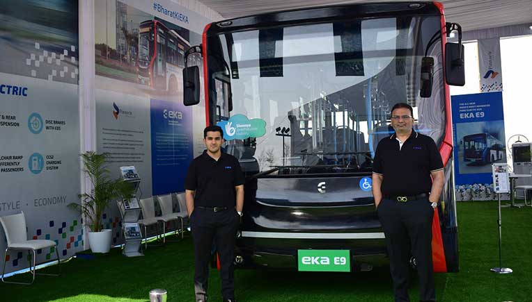 Commercial EV company EKA unveils its first electric bus- EKA E9