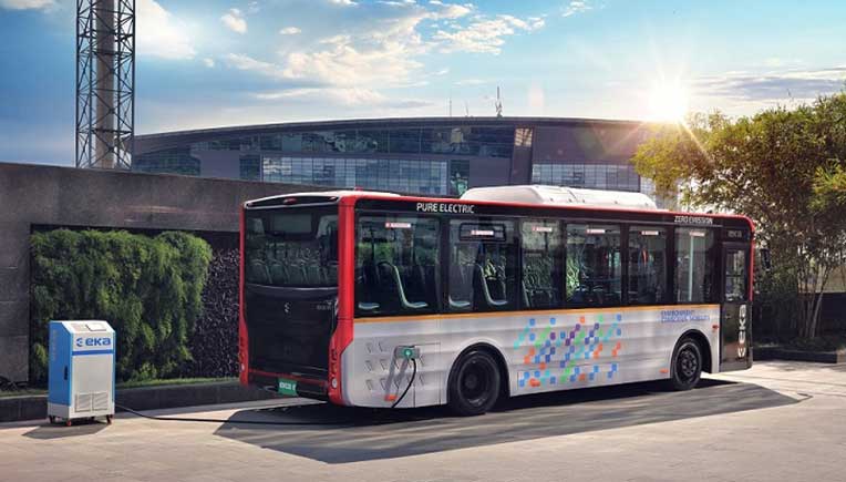 Commercial EV company EKA unveils its first electric bus- EKA E9