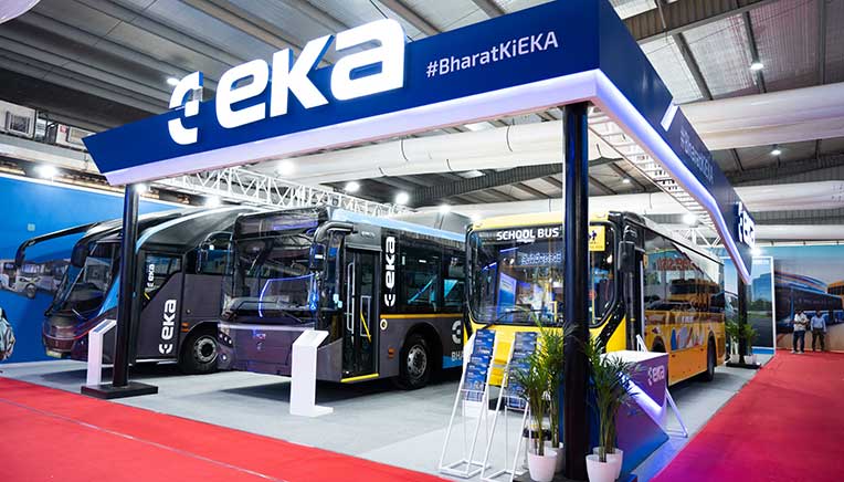 EKA Mobility unveils EKA 9M electric school bus at Prawaas 5.0