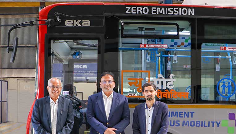 EKA, electric vehicles, electric technology, Pinnacle Industries Limited, NuPort Robotics, autonomous trucking company, Level 2 autonomy, ADAS features, EKA Mobility electric bus.