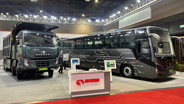 EV, LNG dominate VECV’s display at Bharat Mobility Global Expo 2025