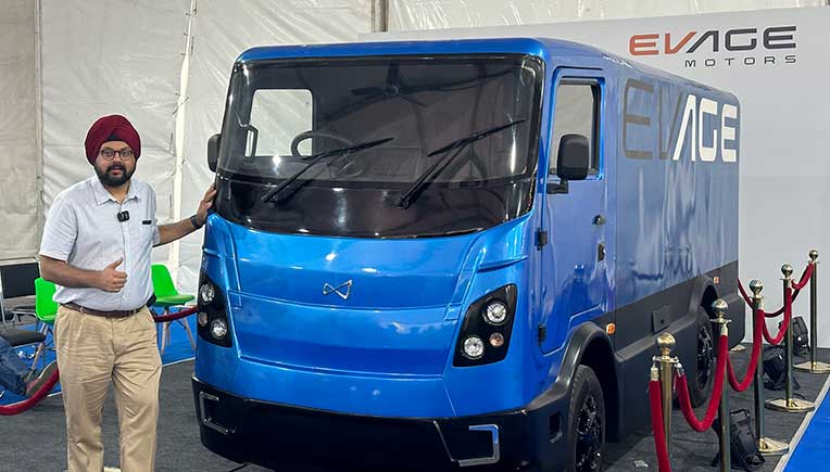 EVage Motors showcases FR8, a 1-ton electric delivery truck