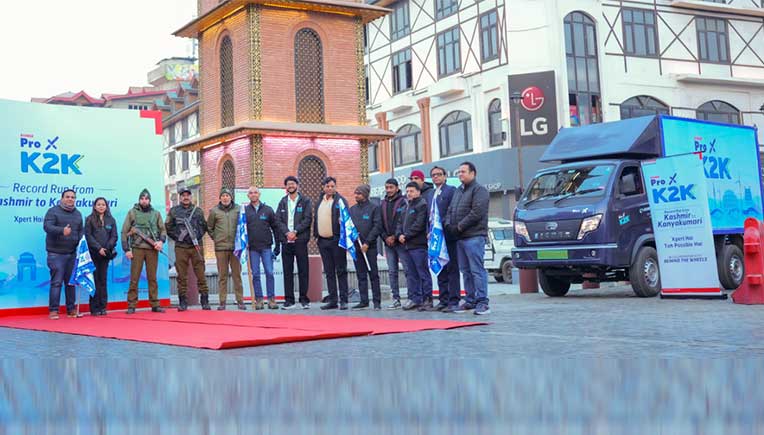 Eicher Pro X EV completes Kashmir to Kanyakumari route