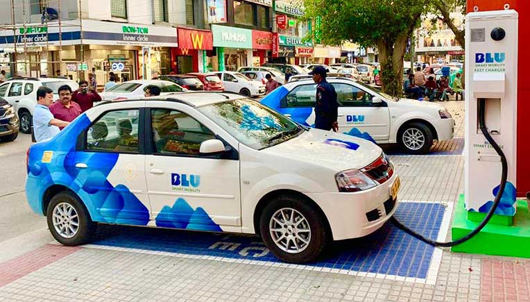 Electric taxi platform BluSmart completes 4.75 million pollution free kms