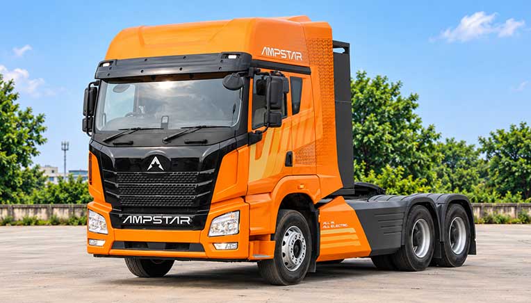 Ampstar deploys first 100 electric tractor trucks