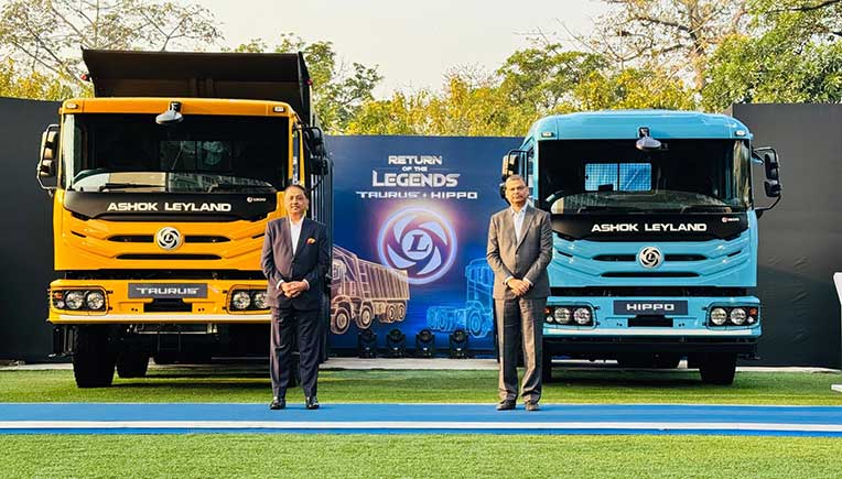 Ashok Leyland reintroduces iconic Taurus, Hippo heavy-duty trucks
