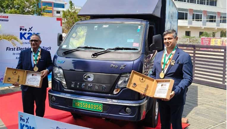 Eicher Pro X EV completes Kashmir to Kanyakumari route