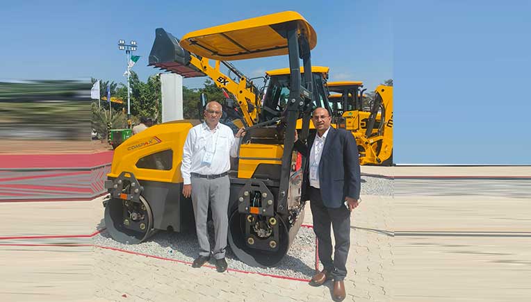 Mahindra unveils new mini compactor Compax for road construction industry 