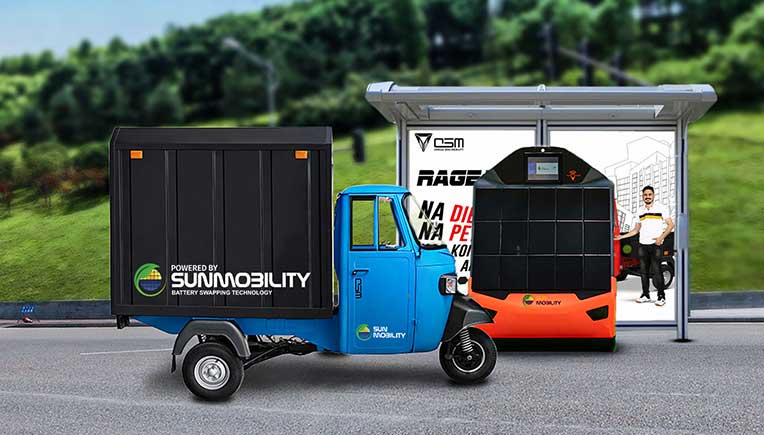 Omega Seiki Mobility, Sun Mobility MoU on swappable batteries
