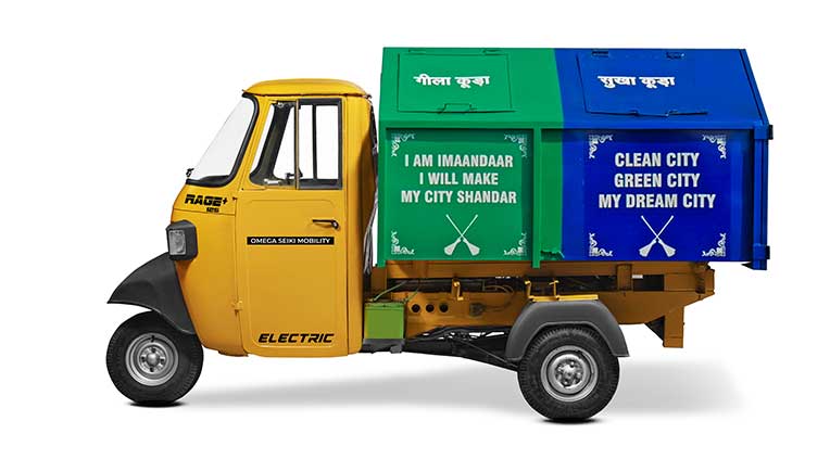 Omega Seiki Mobility showcases Rage+ Tipper at Municipalika 2026