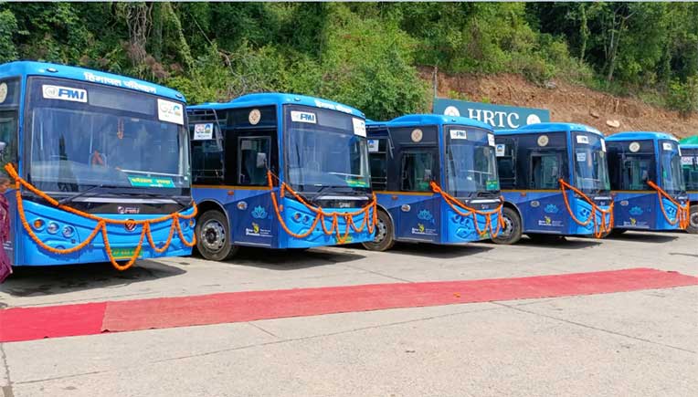 PMI Electro Mobility delivers electric buses in Dharamshala