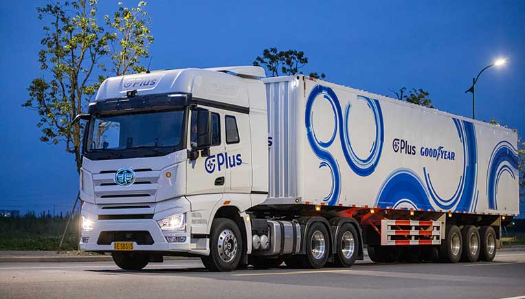Goodyear, Plus collaborate on autonomous trucks 