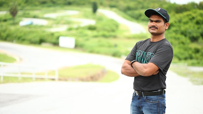 Ravi Poleboina was awarded the most fuel-efficient driver in the off-road segment 