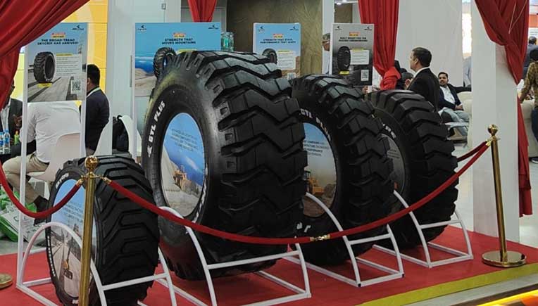 JK Tyre unveils four new OTR tyres at Excon 2025