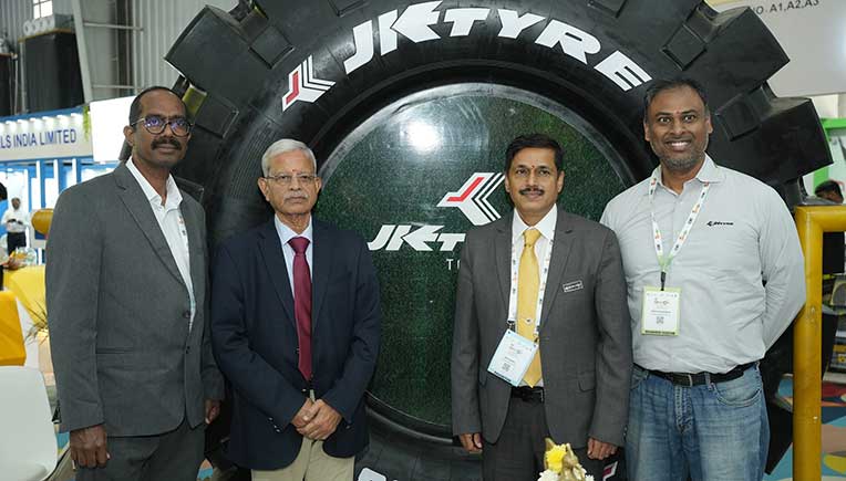 JK Tyre unveils four new OTR tyres at Excon 2025