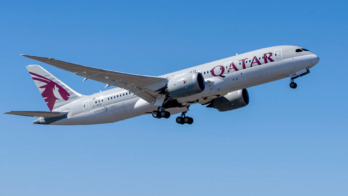 Picture of Qatar Airways plane. Pic courtesy Qatar Airways. For representation purpose only