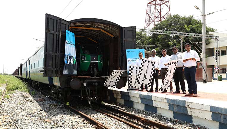 Montra Electric Last-Mile Mobility dispatches  175 e-3Ws by rail