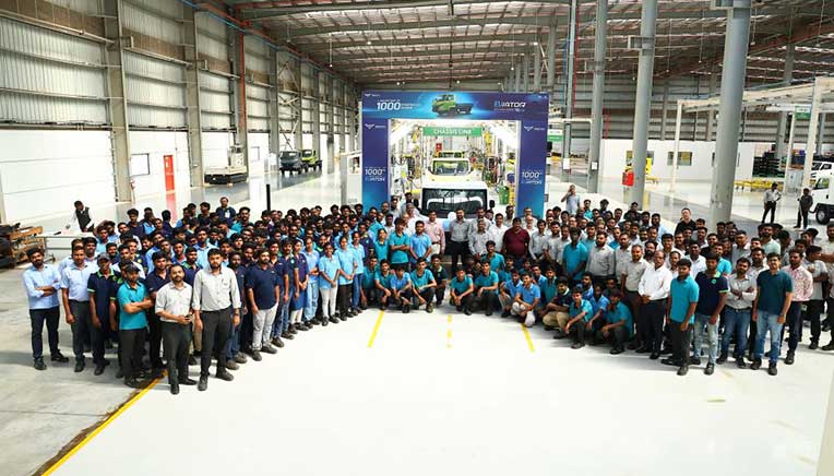 Montra Electric rolls out 1,000th Eviator electric SCV