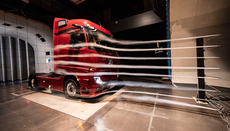 New Actros truck from Daimler is aerodynamically superior