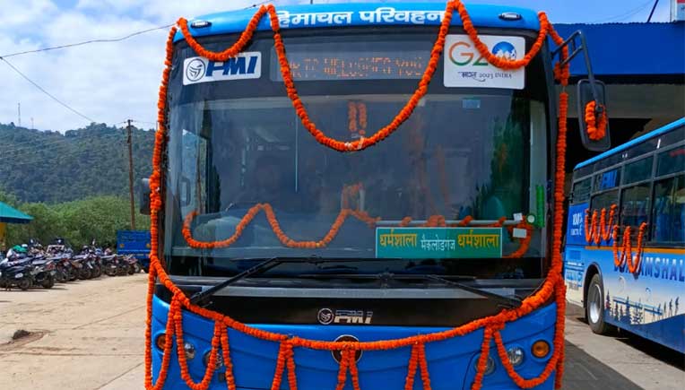 PMI Electro Mobility delivers electric buses in Dharamshala