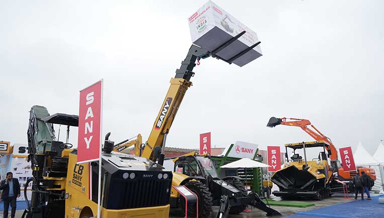 Sany India Showcases global construction equipment lineup 