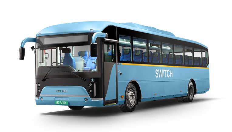 Switch Mobility also showcased its enhanced EiV12 Intercity electric bus,
