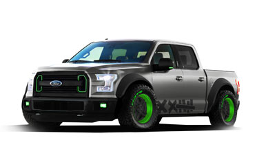 A hot truck from Ford at Las Vegas show