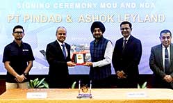 Ashok Leyland, PT Pindad sign MoU for e-buses, defence vehicles 