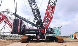 Sany India delivers 8 units of SCC7500A crawler cranes in India