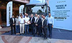 Volvo Trucks India delivers 325th tractor-trailer solution to Delhivery