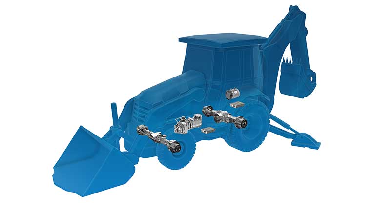 electric backhoe loader