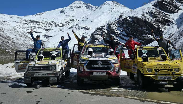 Arunachal Pradesh team is runner-up in Rally of Himalayas