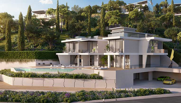 Automobili Lamborghini design features in the interiors of Spanish villas