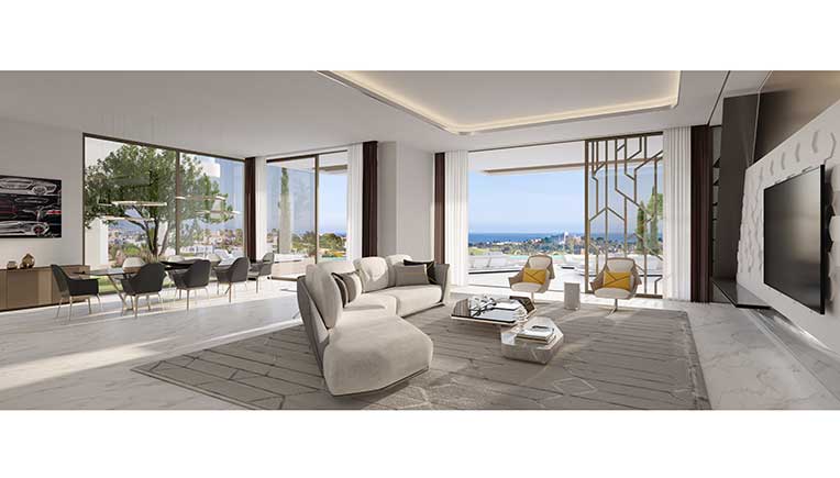 Automobili Lamborghini design features in the interiors of Spanish villas