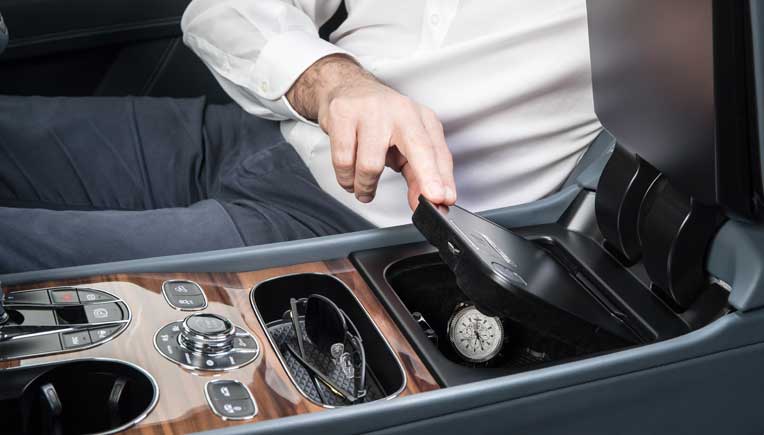 Bentley is introducing capacitive fingerprint sensor technology with a secure stowage unit in the Bentayga  model.