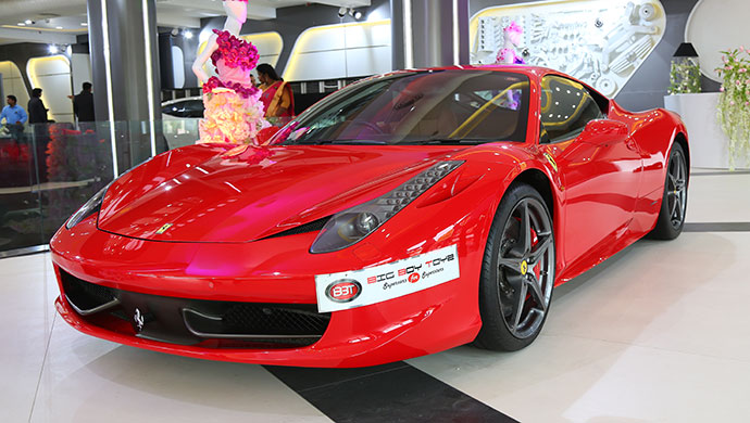 A car on display at BBT showroom