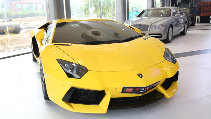 A car on display at BBT showroom