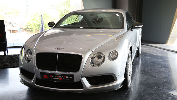 A car on display at BBT showroom