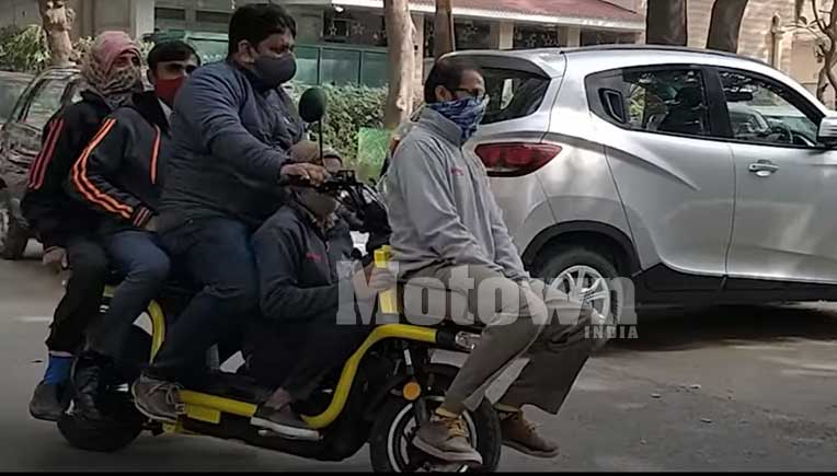 Did the Okinawa Dual electric scooter take more than 300 kgs? 