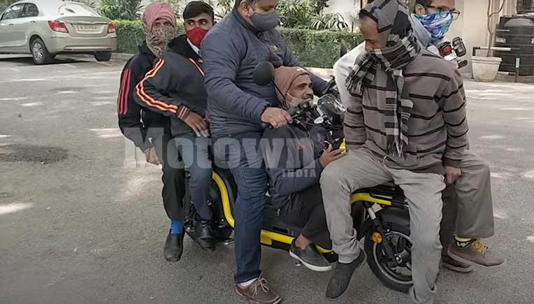 Did the Okinawa Dual electric scooter take more than 300 kgs? 