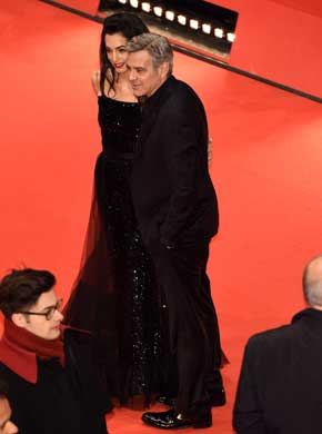 George Clooney with his love