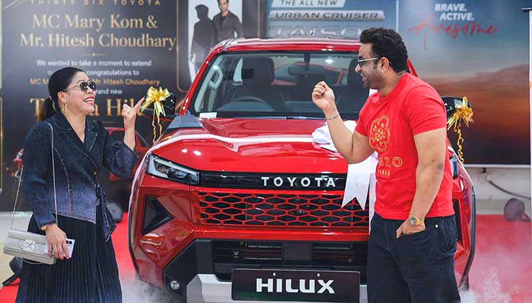 Boxing champ Mary Kom drives home all-new Toyota Hilux 