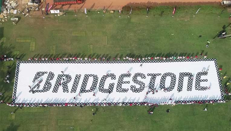 Bridgestone India creates world record to make largest tyre image