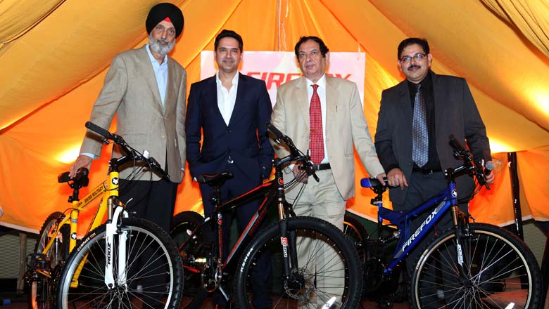 Firefox Bikes and Swiss Military officials at the bike launch