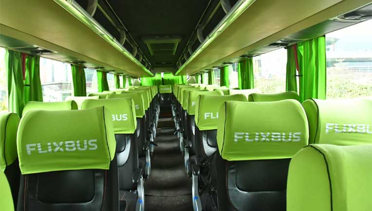Interior of FlixBus