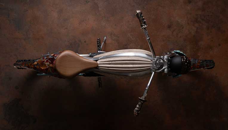 Flying Flea unveils first-of-its-kind art bke Motototem