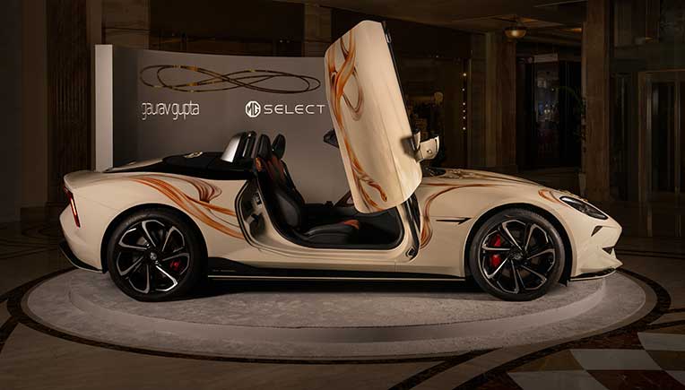 Gaurav Gupta, MG Select unveil sculptural interpretation of MG Cyberster