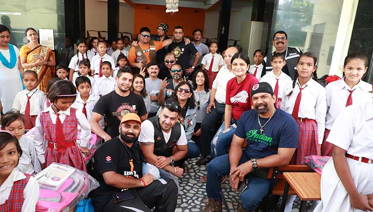 Indian Motorcycle riders and the Girl Child Education