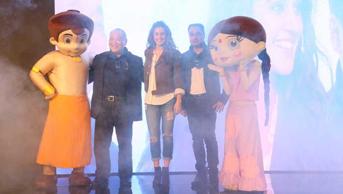 Chhota Bheem, Keita Muramatsu, Actress Tapsee Paanu & Y.S Guleria and Chutki 